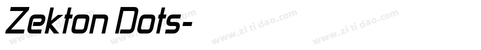 Zekton Dots字体转换